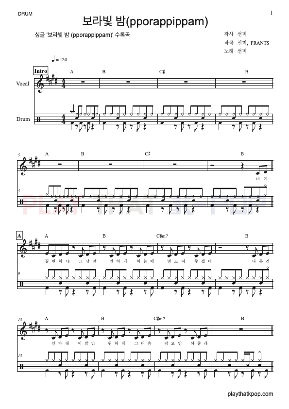 보라빛 밤 (pporappippam)